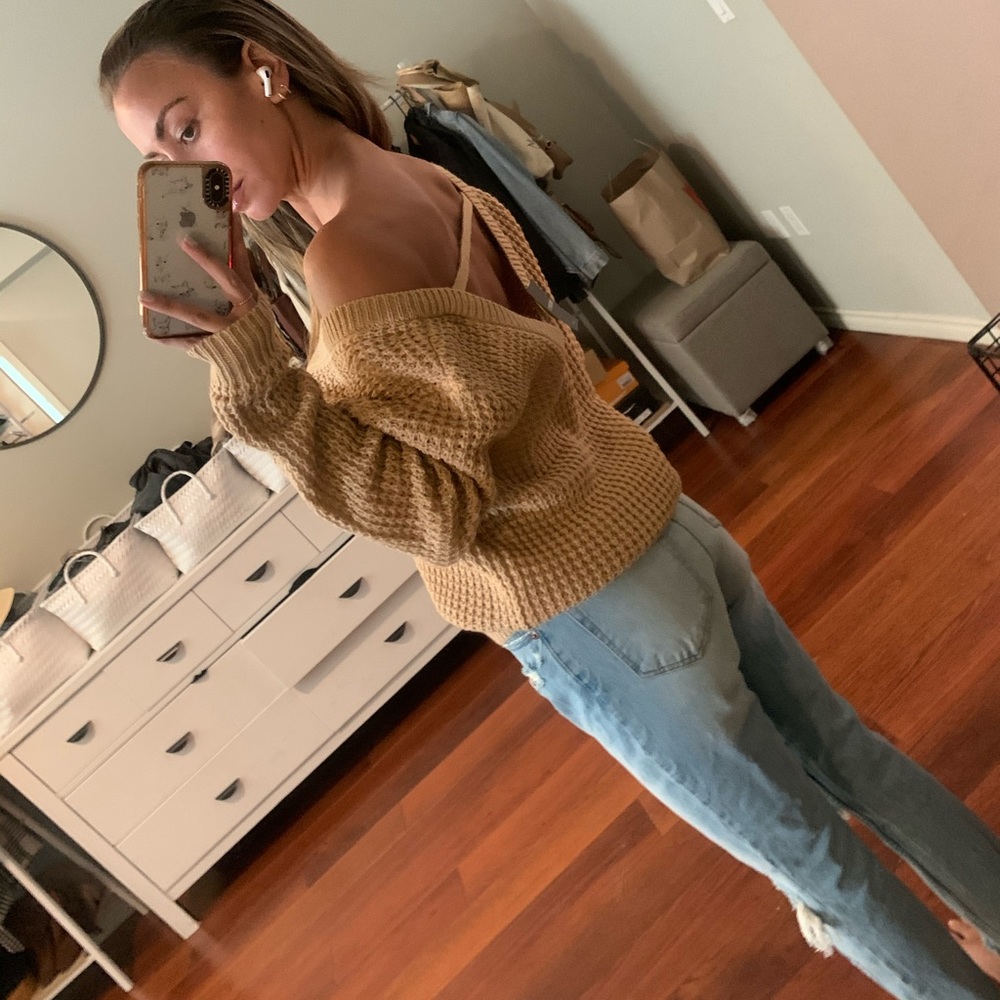 Waffle Sweater • Small NWT